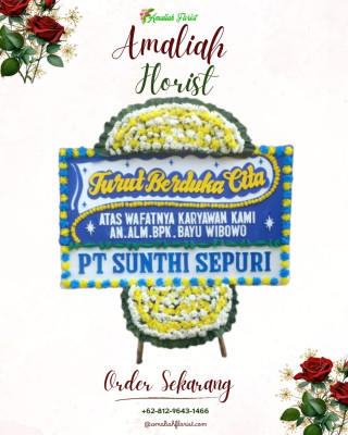 Papan Bunga Duka di Karanganyar Gunung